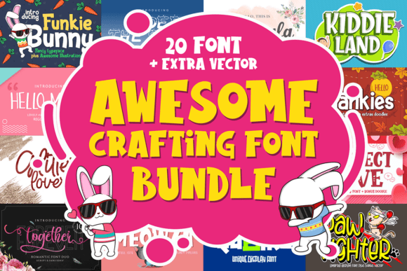 Download Awesome Crafting Font Bundle - Bundle Collection