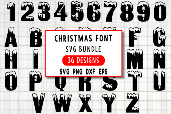 Download Christmas Font SVG - Christmas font Collection