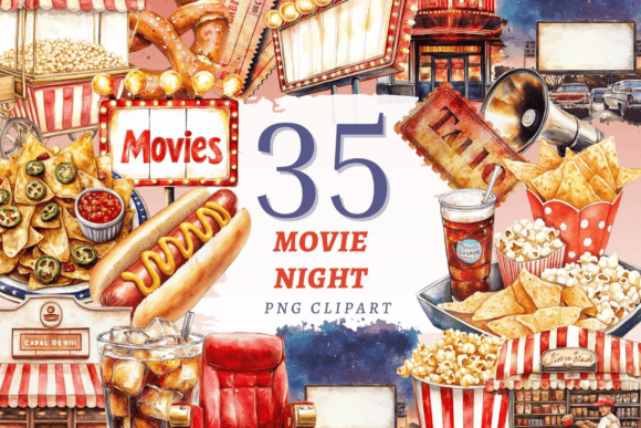 Download Movie Night PNG Bundle - Bundle Collection