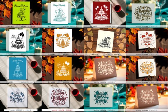 Download Cricut Happy Birthday Card SVG Bundle - Bundle Collection