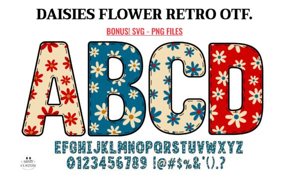 Download Daisy Flower Retro Bundle - Bundle Collection