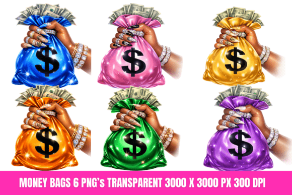 Download Luxury Money Bag PNG Bundle - Bundle Collection