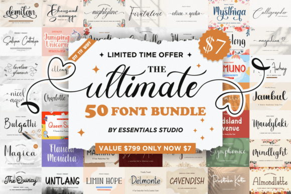 Download The Ultimate Crafting Font Bundle - Bundle Collection