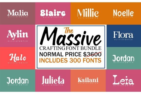 Download The Massive Crafting Font Bundle - Bundle Collection